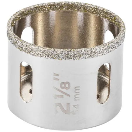 Sierra de copa 2 1/8" o 53.9mm, con borde de diamante, alto rendimiento, cortes finos y rapidos, COAZ-2-1/8 17133 Truper Truper-