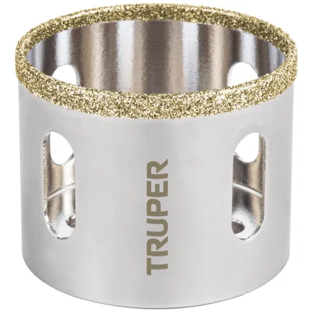 Sierra de copa 2" o 50.8mm, con borde de diamante, alto rendimiento, cortes finos y rapidos, COAZ-2 17132 Truper Truper-Sierra d