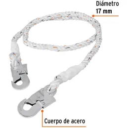 Cables de Posicionamiento 2m GAcero Seguridad Proteccion 2268kg Truper CAB-5489-20 14436 Truper-Cables de Posicionamiento 2m GAc