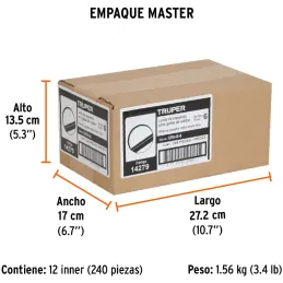 Lente de Repuesto Para Gafas de Soldar CASO, SOMBRA 6, GRI-G-6 14279 Truper Truper-Lente de Repuesto Para Gafas de Soldar CASO, 