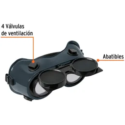 Gafas para Soldar, Para uso de Oxicorte, 4 Valvulas de ventilacion, GASO 14282 Truper Truper-Gafas para Soldar, Para uso de Oxic