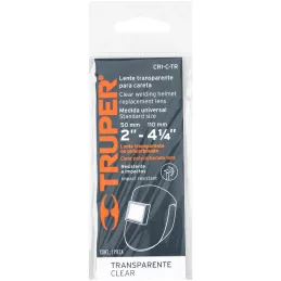 Lente de Repuesto Para Mascara de Soldar CASO-3 y CASO-300-P, TRANSPARENTE, CRI-C-TR 14278 Truper Truper-Lente de Repuesto Para 
