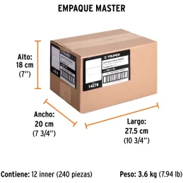 Lente de Repuesto Para Mascara de Soldar CASO-3 y CASO-300-P, TRANSPARENTE, CRI-C-TR 14278 Truper Truper-Lente de Repuesto Para 