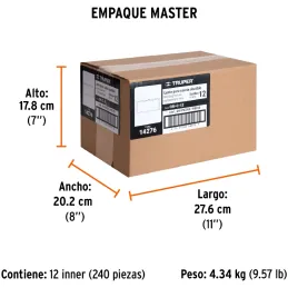 Lente de Repuesto Para Mascara de Soldar CASO-3 y CASO-300-P, SOMBRA 12, CRI-C-12 14276 Truper Truper-Lente de Repuesto Para Mas