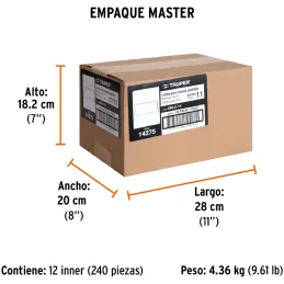 Lente de Repuesto Para Mascara de Soldar CASO-3 y CASO-300-P, SOMBRA 11, CRI-C-11 14275 Truper Truper-Lente de Repuesto Para Mas