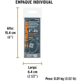 Lente de Repuesto Para Mascara de Soldar CASO-3 y CASO-300-P, SOMBRA 10, CRI-C-10 14274 Truper Truper-Lente de Repuesto Para Mas