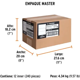 Lente de Repuesto Para Mascara de Soldar CASO-3 y CASO-300-P, SOMBRA 10, CRI-C-10 14274 Truper Truper-Lente de Repuesto Para Mas