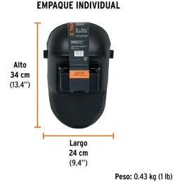 Mascara Careta para Soldar, con lente Abatible, Proteccion Cabeza Cuello, CASO-3 13729 Truper Truper-Mascara Careta para Soldar,