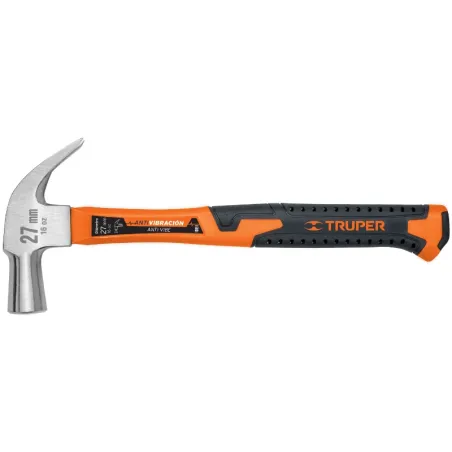 Martillos 16oz Cabeza Conica C29mm Ucurva MFibraVidrio13" Truper 10851 Truper-Martillos 16oz Cabeza Conica C29mm Ucurva MFibraVi