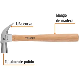 Martillos 20oz Cabeza Conica C29mm Ucurva MMadera14" Truper 10561 Truper-Martillos 20oz Cabeza Conica C29mm Ucurva MMadera14" Tr