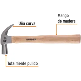 Martillos 14oz Cabeza Conica C25mm Ucurva MMadera13" Truper 10558 Truper-Martillos 14oz Cabeza Conica C25mm Ucurva MMadera13" Tr