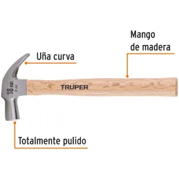 Martillos 8oz Cabeza Conica C18mm Ucurva MMadera11" Truper 10554 Truper-Martillos 8oz Cabeza Conica C18mm Ucurva MMadera11" Trup