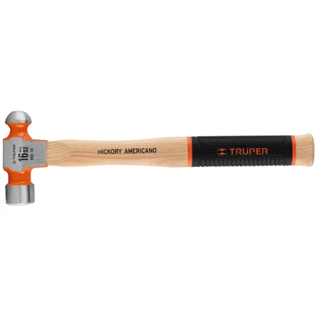 Martillos 16oz Cabeza Bola C33mm MHickoryGrip14" Truper 16902 Truper-Martillos 16oz Cabeza Bola C33mm MHickoryGrip14" Truper 169