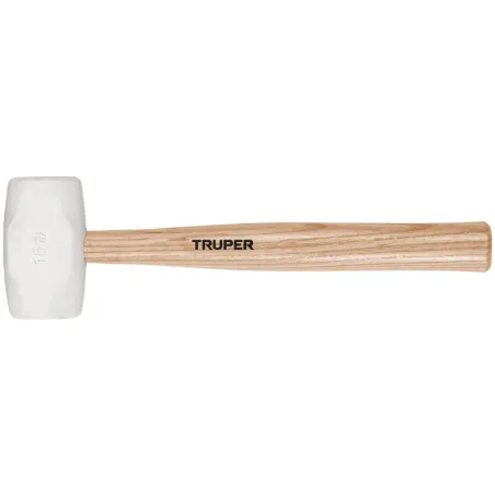 Martillos de Goma 16oz Cabeza Blanca C53.9mm Mmadera34cm Truper 16931 Truper-Martillos de Goma 16oz Cabeza Blanca C53.9mm Mmader