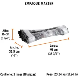 Mango de Repuesto para Picos y Zapapicos 5 y 7 lb, Mango 36", MG-ZP-5X 15948 Truper Truper-Mango de Repuesto para Picos y Zapapi