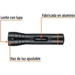 Linternas LED 500lm AltaPotencia 250m 22H 2PilasD Aluminio Truper 18813 Truper-Linternas LED 500lm AltaPotencia 250m 22H 2PilasD