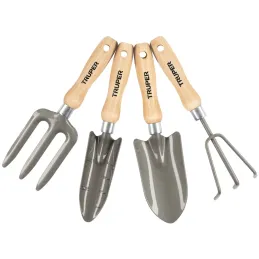 Juego de 4 Herramientas para Jardin 6 Pulgadas, Transplantador, cuchara, bieldo, cultivador, JJ-4 15030 Truper Truper-Juego de 4