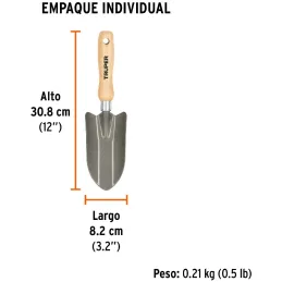 Cuchara para Jardin 6 Pulgadas, GTS-SH 15020 Truper Truper-Cuchara para Jardin 6 Pulgadas, GTS-SH 15020 Truper Cabeza de acero a