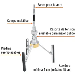 Rectificadora Pulidora para Cilindro de Motor Apertura Min. 2" Max. 7", RECI-3 14533 Truper Truper-Rectificadora Pulidora para C