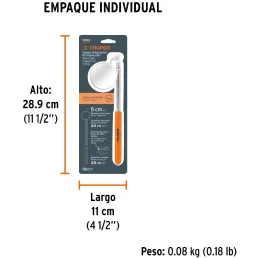 Espejo Telescopico, Extension Min. 195mm Max 360mm, Cabeza Articulada, para areas de dificil acceso, ESP-TEL 14544 Truper Truper