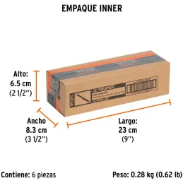 Iman Extensible, Levanta 1.5kg, Estension Min. 128mm Max. 630mm, Recupera Objetos, Clip Tipo Boligrafo, PICK-UP 14140 Truper Tru