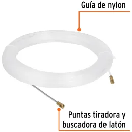 Guia pasa Cable de Nylon 20 Metros, para jalar cable electricos y de Telecomunicaciones, GNY-20 17757 Truper Truper-Guia pasa Ca