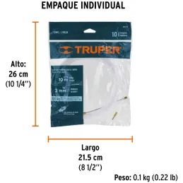 Guia pasa Cable de Nylon 10 Metros, para jalar cable electricos y de Telecomunicaciones, GNY-10 17755 Truper Truper-Guia pasa Ca