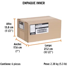 Gruña Centro AAluminio380 Crea Marca de Ranura Truper 15424 Truper-Gruña Centro AAluminio380 Crea Marca de Ranura Truper 15424 F