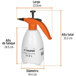 Fumigador domestico 2L Boquilla Regulable Domestico Truper 10235 Truper-Fumigador domestico 2L Boquilla Regulable Domestico Trup