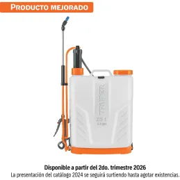 Fumigador de Mochila 20L Bombeo Lateral Truper 14193 Truper-Fumigador de Mochila 20L Bombeo Lateral Truper 14193 Lanza de acero 