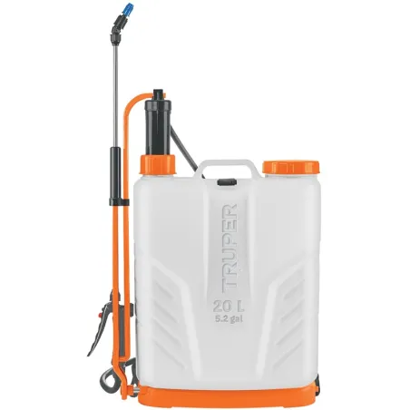 Fumigador de Mochila 20L Bombeo Lateral Truper 14193 Truper-Fumigador de Mochila 20L Bombeo Lateral Truper 14193 Lanza de acero 