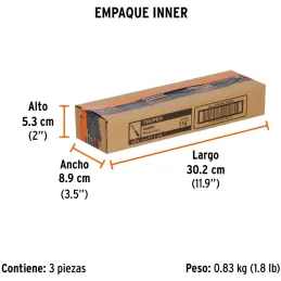 Formones 1 1/4", en acero al cromo vanadio, Mango Ergonomico Confort Grip, FT-1-1/4 14636 Truper Truper-Formones 1 1/4", en acer