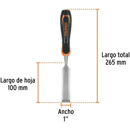 Formones 1", en acero al cromo vanadio, Mango Ergonomico Confort Grip, FT-1 14633 Truper Truper-Formones 1", en acero al cromo v