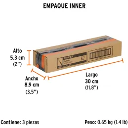 Formones 5/8", en acero al cromo vanadio, Mango Ergonomico Confort Grip, FT-5/8 14624 Truper Truper-Formones 5/8", en acero al c
