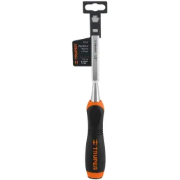 Formones 1/2", en acero al cromo vanadio, Mango Ergonomico Confort Grip, FT-1/2 14621 Truper Truper-Formones 1/2", en acero al c