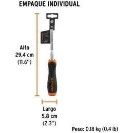 Formones 3/8", en acero al cromo vanadio, Mango Ergonomico Confort Grip, FT-3/8 14618 Truper Truper-Formones 3/8", en acero al c
