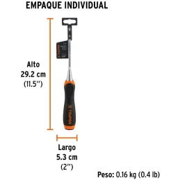Formones 1/4", en acero al cromo vanadio, Mango Ergonomico Confort Grip, FT-1/4 14615 Truper Truper-Formones 1/4", en acero al c