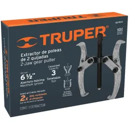 Extractor de Rodajes y Poleas 2 Patas, Apertura max 165mm Alcance max 160mm, EX-P2-6 14498 Truper Truper-Extractor de Rodajes y 