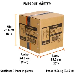 Extractor de Rodajes y Poleas 3 Patas, Apertura max 152mm Alcance max 160mm, EX-P6 14506 Truper Truper-Extractor de Rodajes y Po