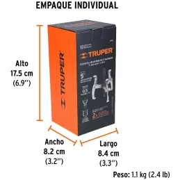 Extractor de Rodajes y Poleas 3 Patas, Apertura max 127mm Alcance max 100mm, EX-P4 14503 Truper Truper-Extractor de Rodajes y Po