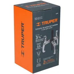 Extractor de Rodajes y Poleas 3 Patas, Apertura max 83mm Alcance max 60mm, EX-P3 14500 Truper Truper-Extractor de Rodajes y Pole