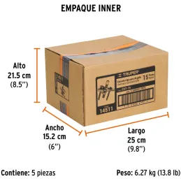 Extractor Pata de Gallo, 15 Piezas, Apertura max 95mm Alcance max 45mm, EXT-15 14511 Truper Truper-Extractor Pata de Gallo, 15 P
