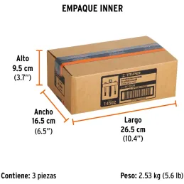Extractor para Engrane y Orificios Roscados, Apertura max 114mm Alcance max 38mm, EX-OROS 14502 Truper Truper-Extractor para Eng