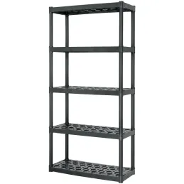 Estantes Plastico uso Pesado 5 Repisas Ventiladas 340kg Truper 19943 Truper-Estantes Plastico uso Pesado 5 Repisas Ventiladas 34