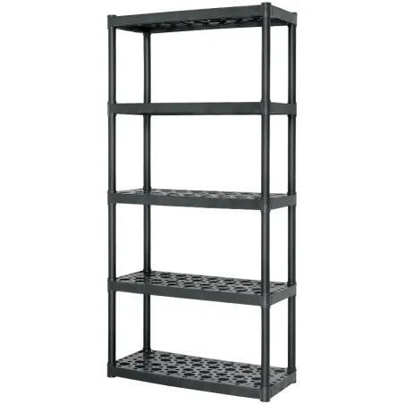 Estantes Plastico uso Pesado 5 Repisas Ventiladas 340kg Truper 19943 Truper-Estantes Plastico uso Pesado 5 Repisas Ventiladas 34