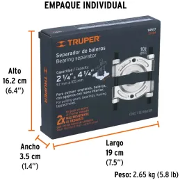 Extractor de Media Luna, Alcance min 62mm Max 108mm, Medida Ajustable, EX-B4 14517 Truper Truper-Extractor de Media Luna, Alcanc