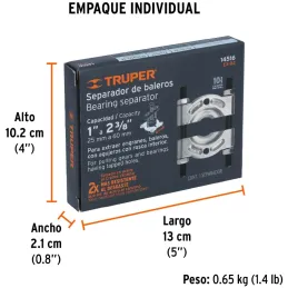 Extractor de Media Luna, Alcance min 25mm Max 62mm, Medida Ajustable, EX-B2 14516 Truper Truper-Extractor de Media Luna, Alcance