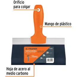 Espatula Tapizadoras 8", Para Alisado y Acabados, ETA-8 14459 Truper Truper-Espatula Tapizadoras 8", Para Alisado y Acabados, ET