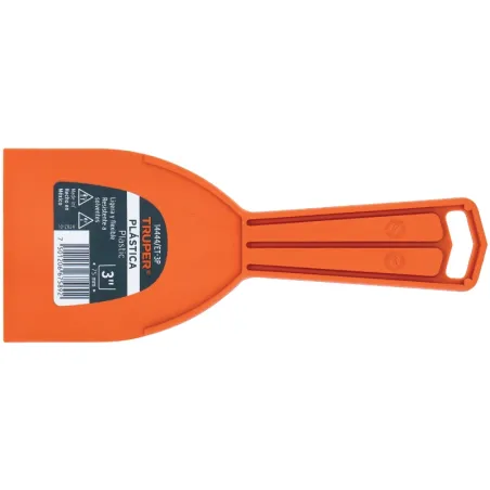 Espatula Plastica 3" Resistente a Solventes Ligeras Y flexible, en Polipropileno, ET-3P 14444 Truper Truper-Espatula Plastica 3"