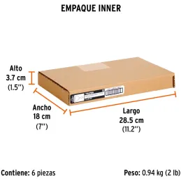 Espatula Flexible 5" Mango de Hickory Americano, acero alto carbono, Hoja Desbastada y Templada, ET-5F 14451 Truper Truper-Espat